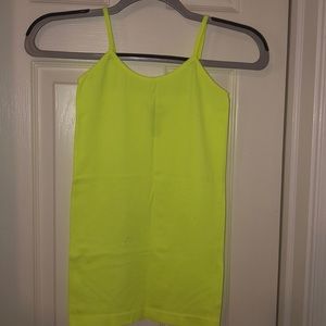 Neon yellow camisole
